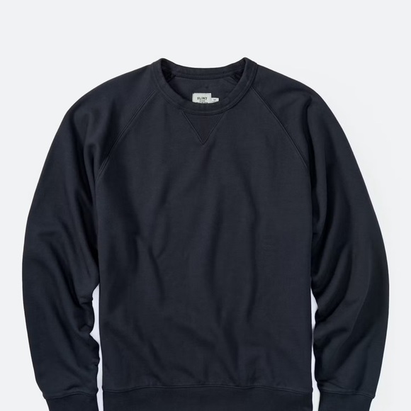 Flint and Tinder Navy Mid-weight Terry Crew - Picture 2 of 8